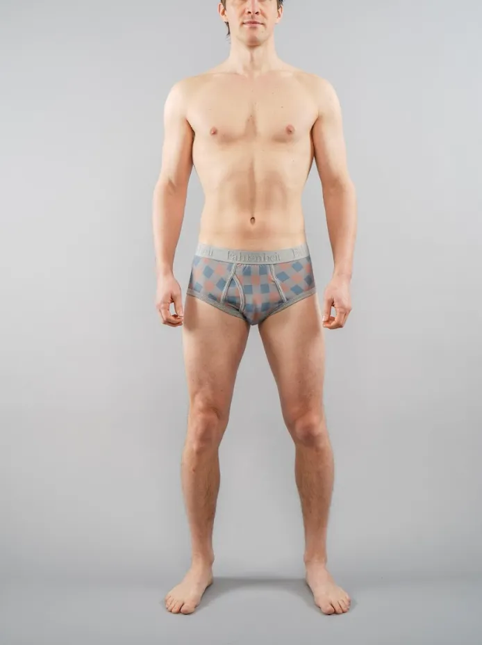 Wayne Brief | Grey Checkerboard