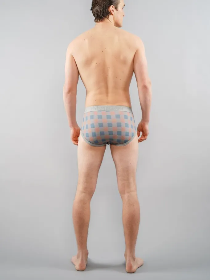 Wayne Brief | Grey Checkerboard