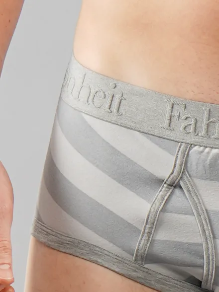 Wayne Brief | Grey Rugby Stripe