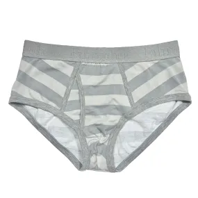 Wayne Brief | Grey Rugby Stripe