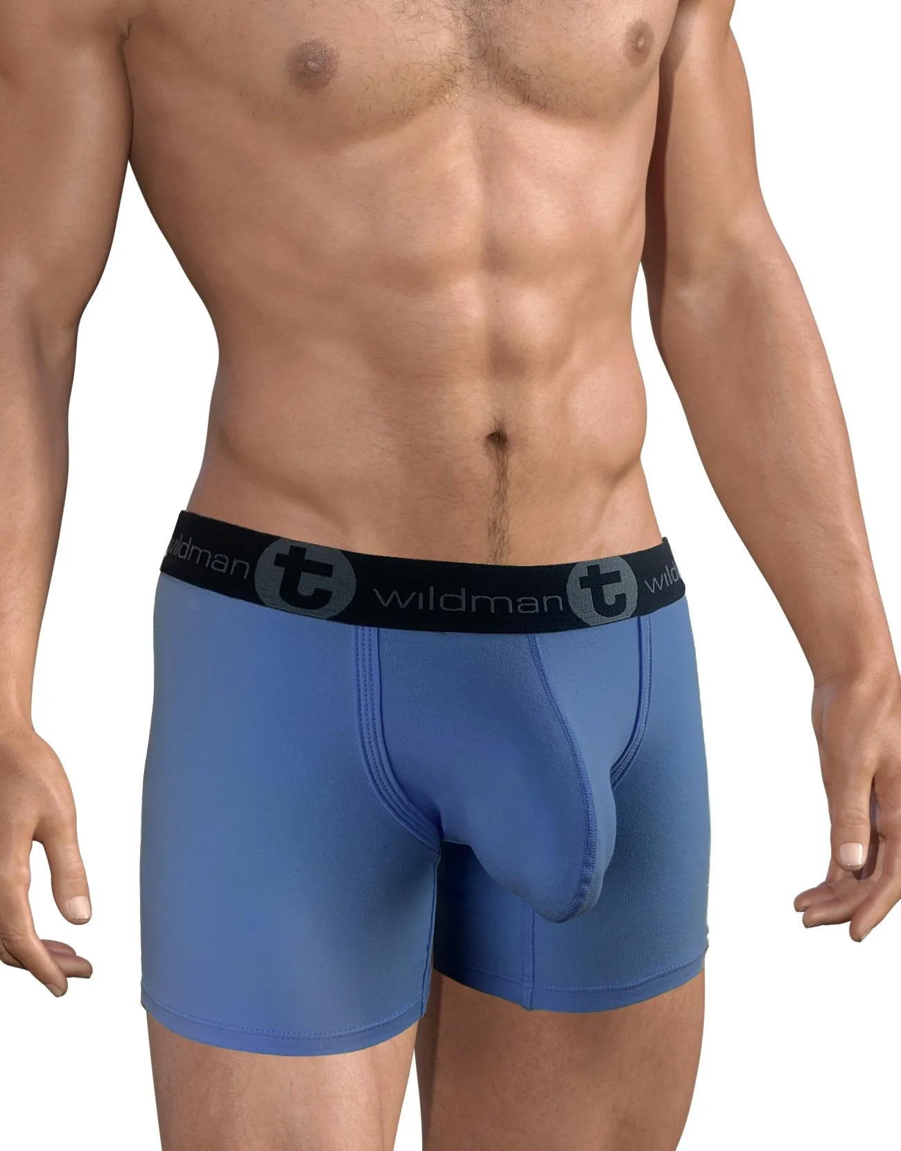 WildmanT Big Boy Pouch 5" Inseam Boxer Brief Dark Blue