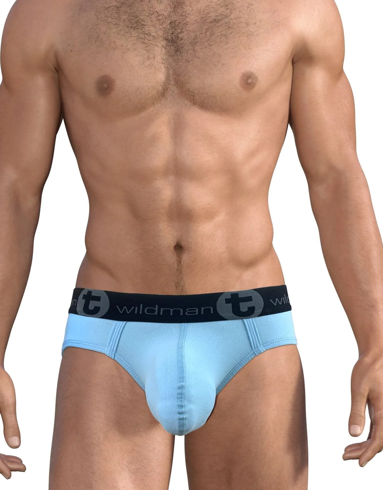 WildmanT Big Boy Pouch Brief Light Blue