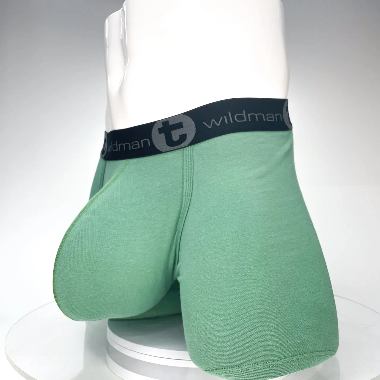 WildmanT Cotton Monster Cock 5" Inseam Boxer Green