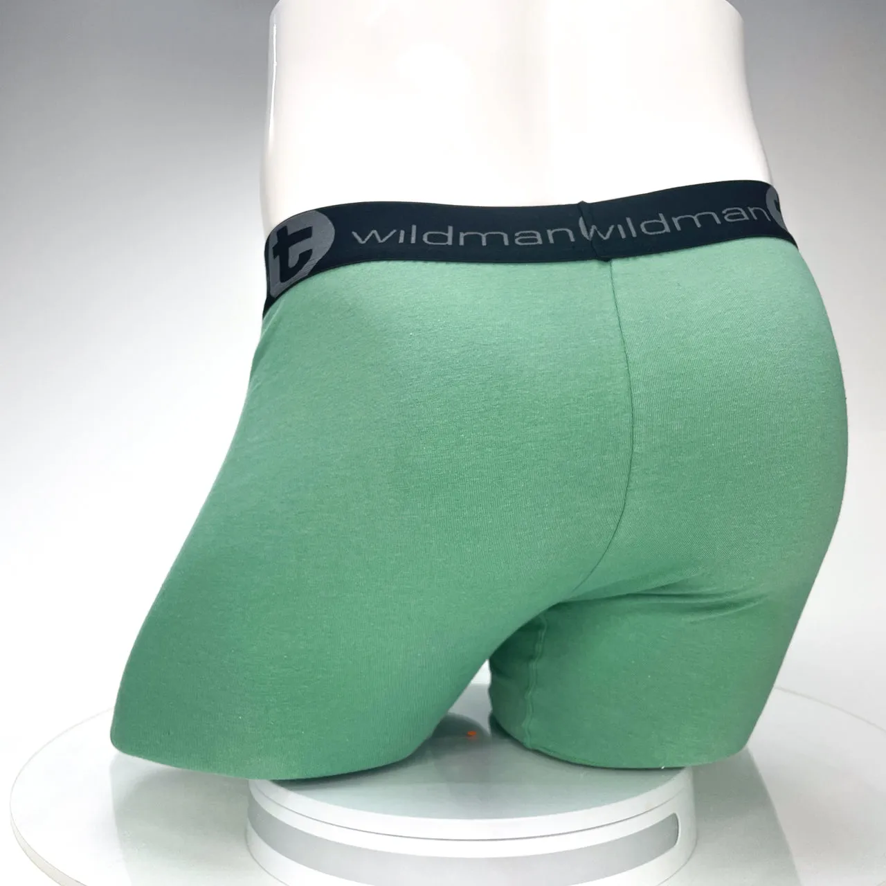 WildmanT Cotton Monster Cock 5" Inseam Boxer Green