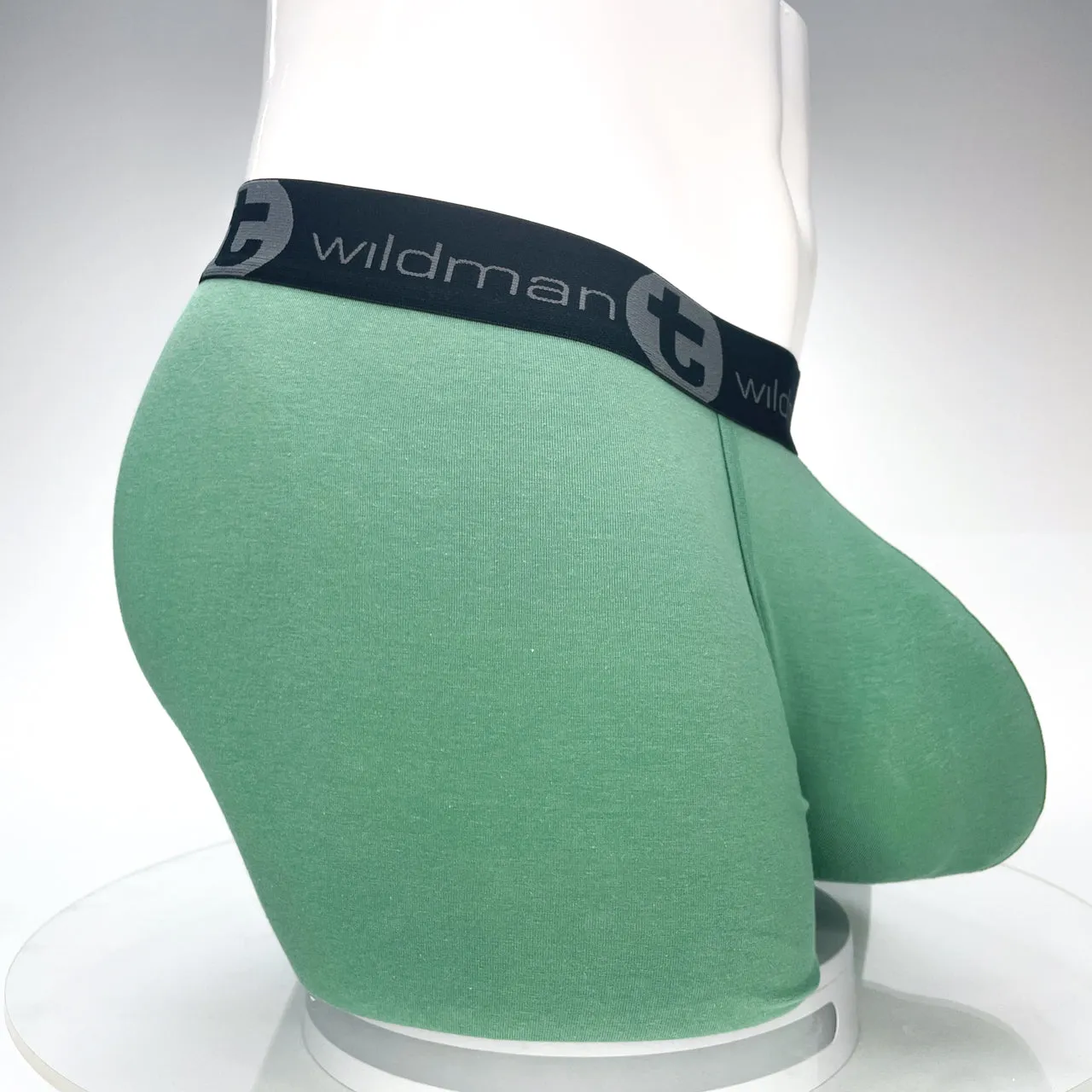 WildmanT Cotton Monster Cock 5" Inseam Boxer Green