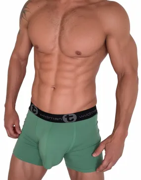 WildmanT Cotton Monster Cock 5" Inseam Boxer Green