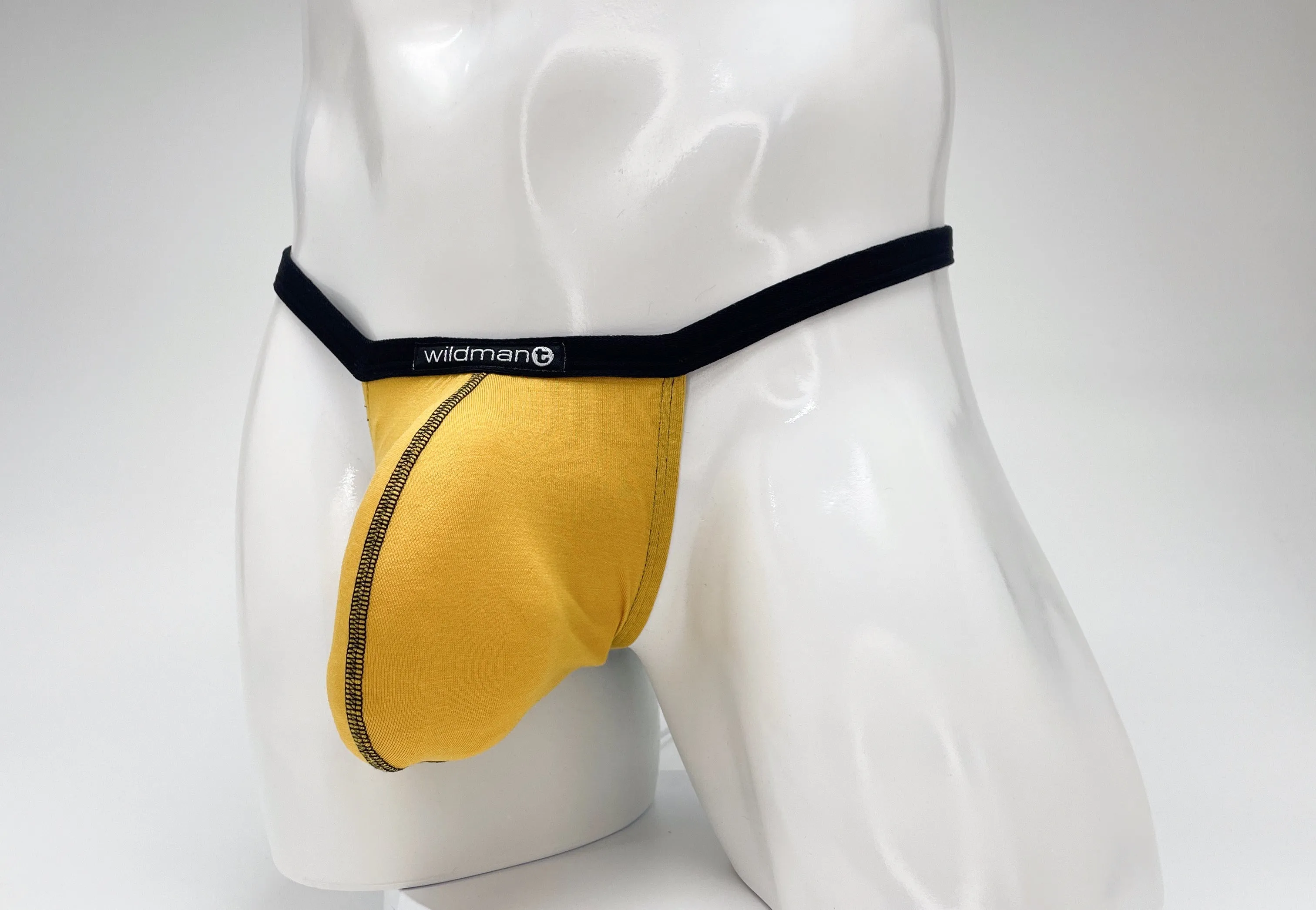 WildmanT Modal Micro Thong Big Boy Pouch Gold