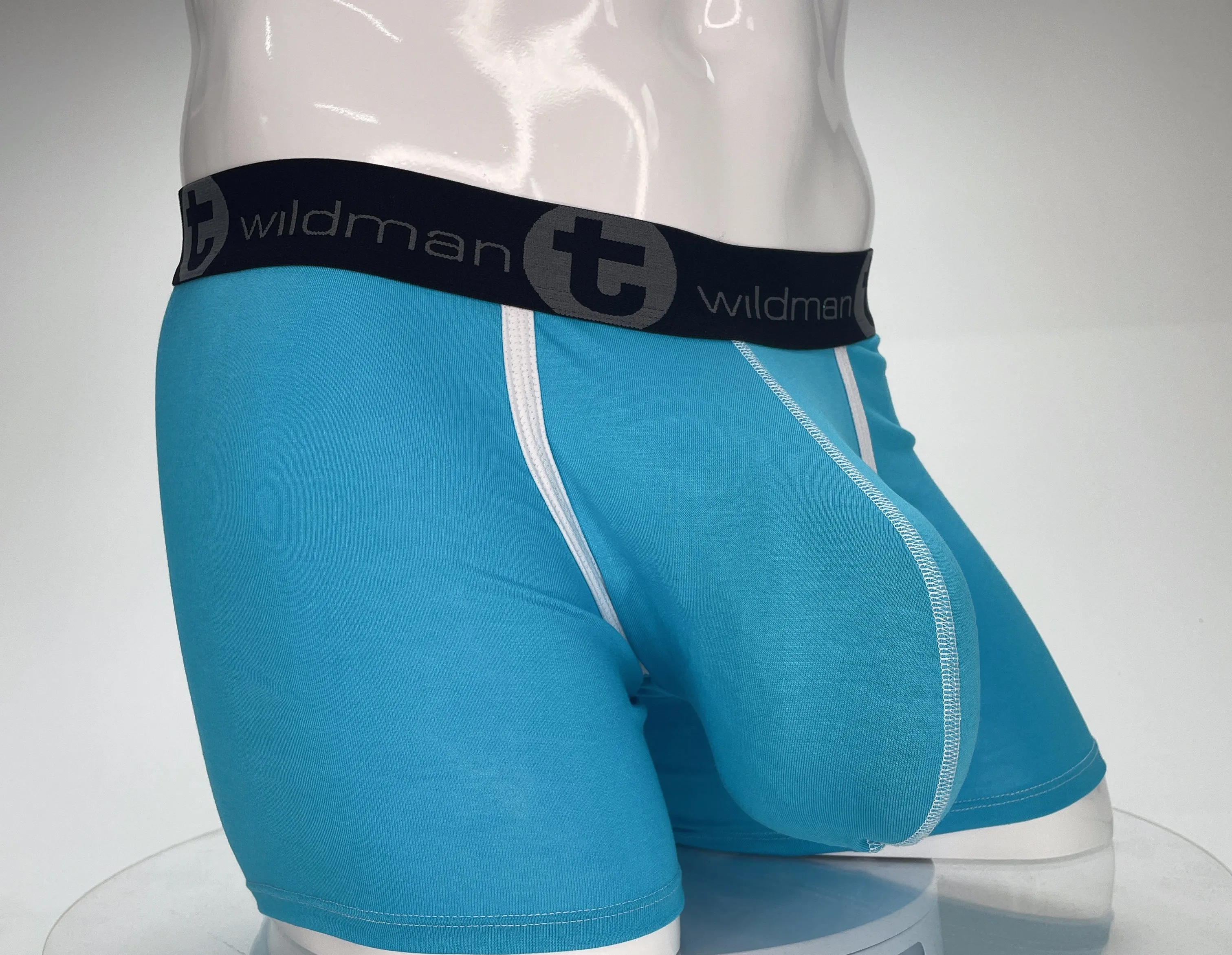 WildmanT Modal Monster Cock 5" Inseam Boxer Brief Baby Blue