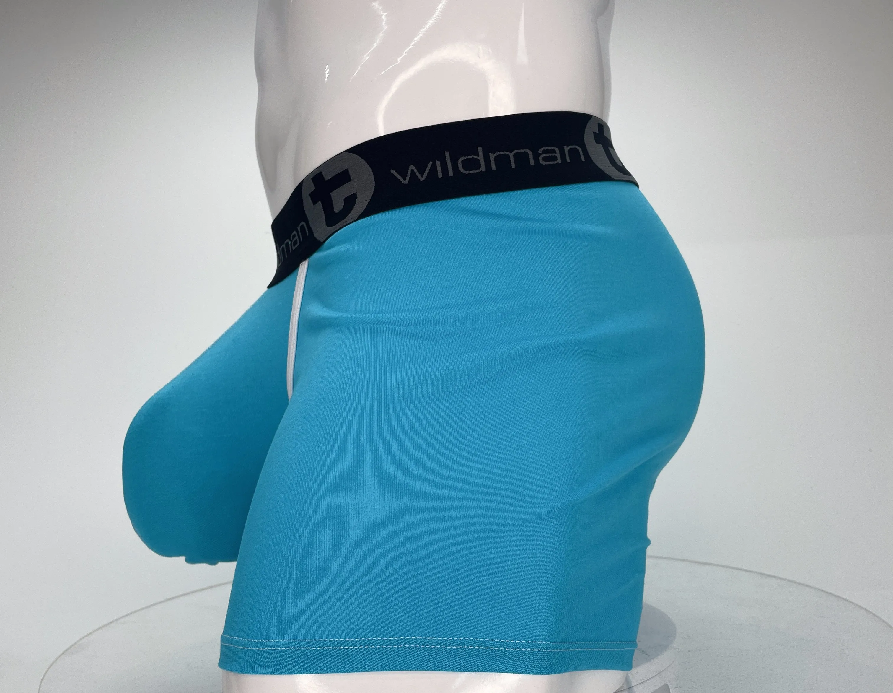 WildmanT Modal Monster Cock 5" Inseam Boxer Brief Baby Blue