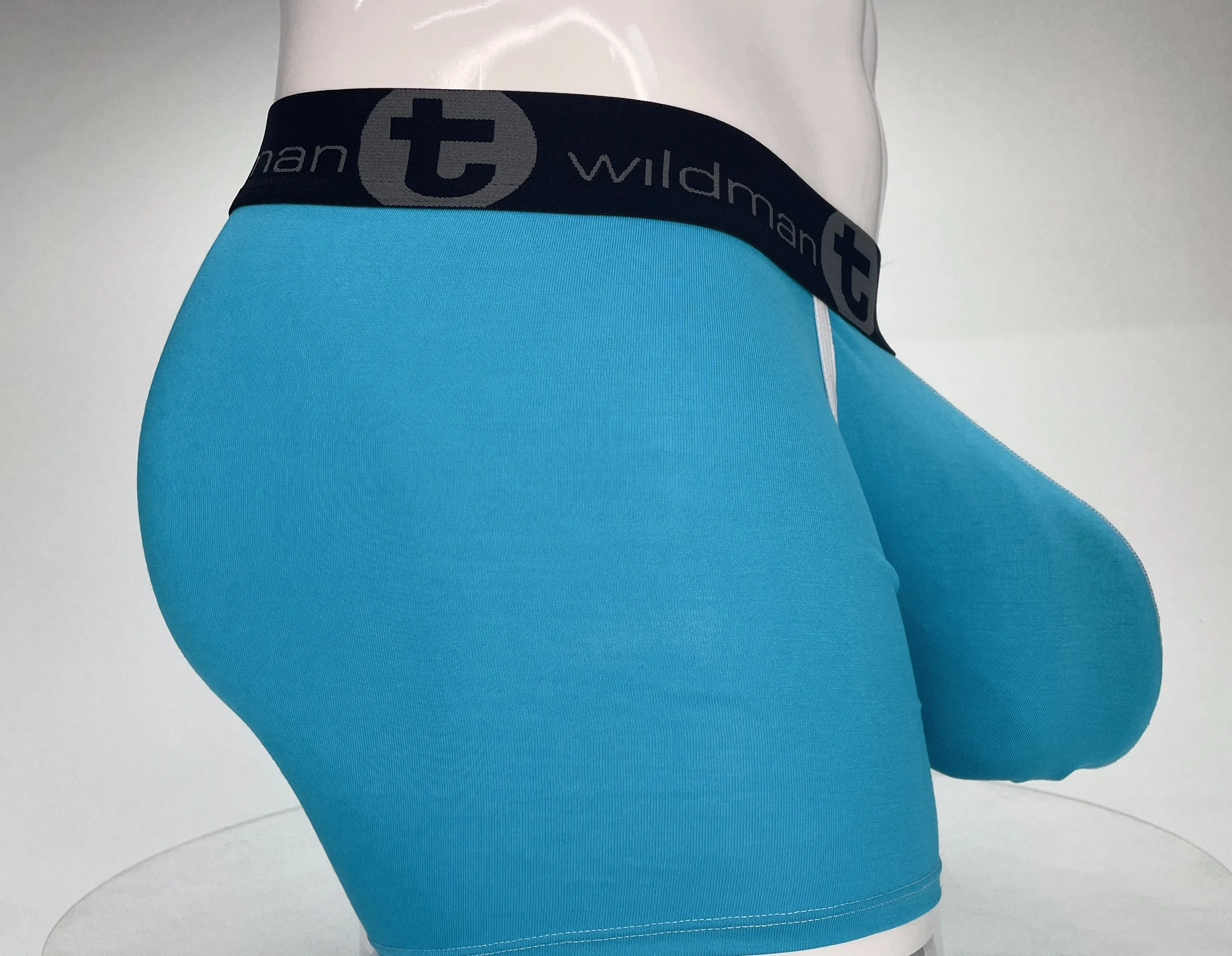 WildmanT Modal Monster Cock 5" Inseam Boxer Brief Baby Blue