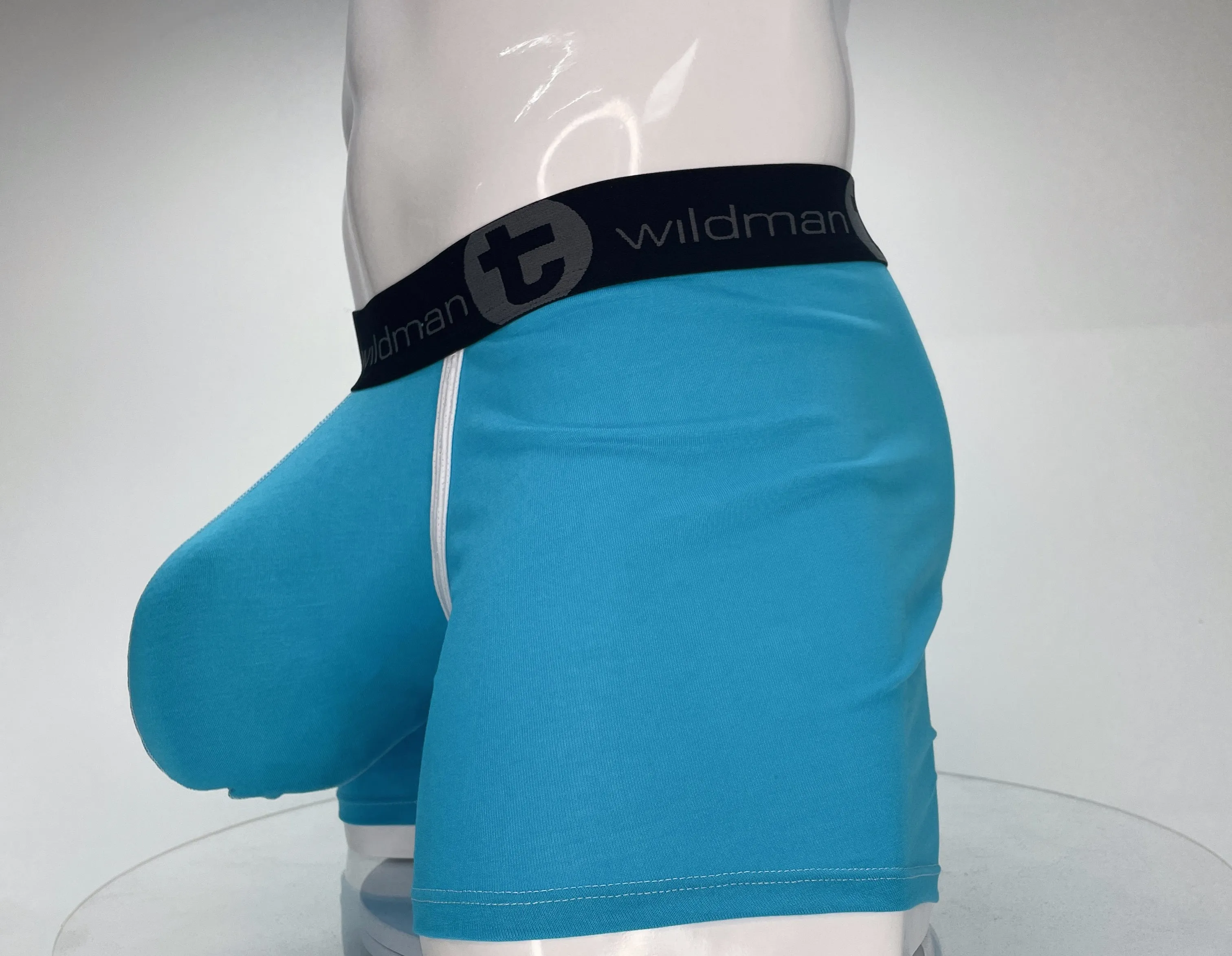 WildmanT Modal Monster Cock 5" Inseam Boxer Brief Baby Blue