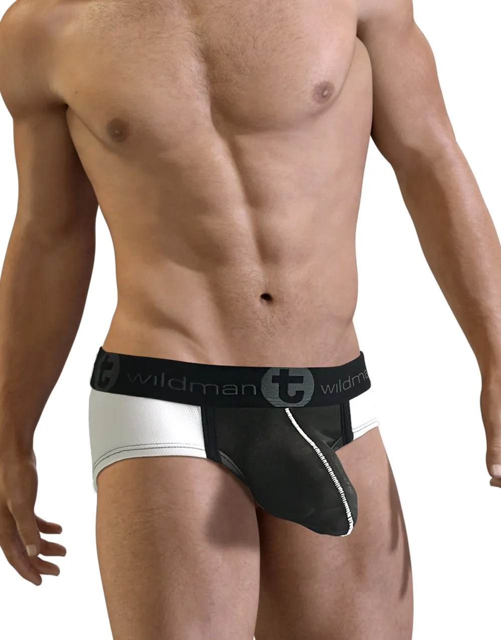 Wildmant Slut Big Boy Pouch Brief See Through Pouch