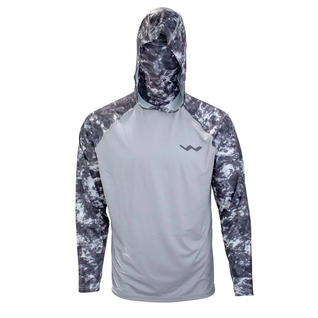 WindRider Atoll Hooded Shirt with Black Ice - Grey Americana - Green Americana