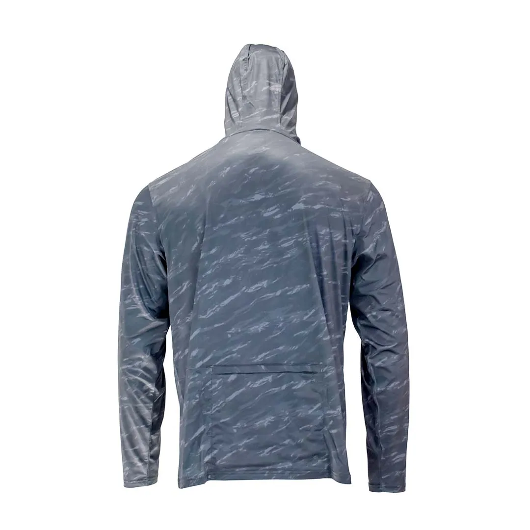 WindRider Atoll Hooded Shirt with Black Ice - Grey Americana - Green Americana