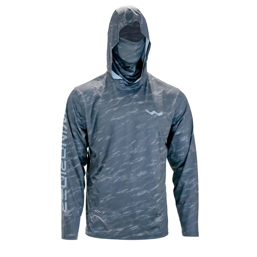 WindRider Atoll Hooded Shirt with Black Ice - Grey Americana - Green Americana