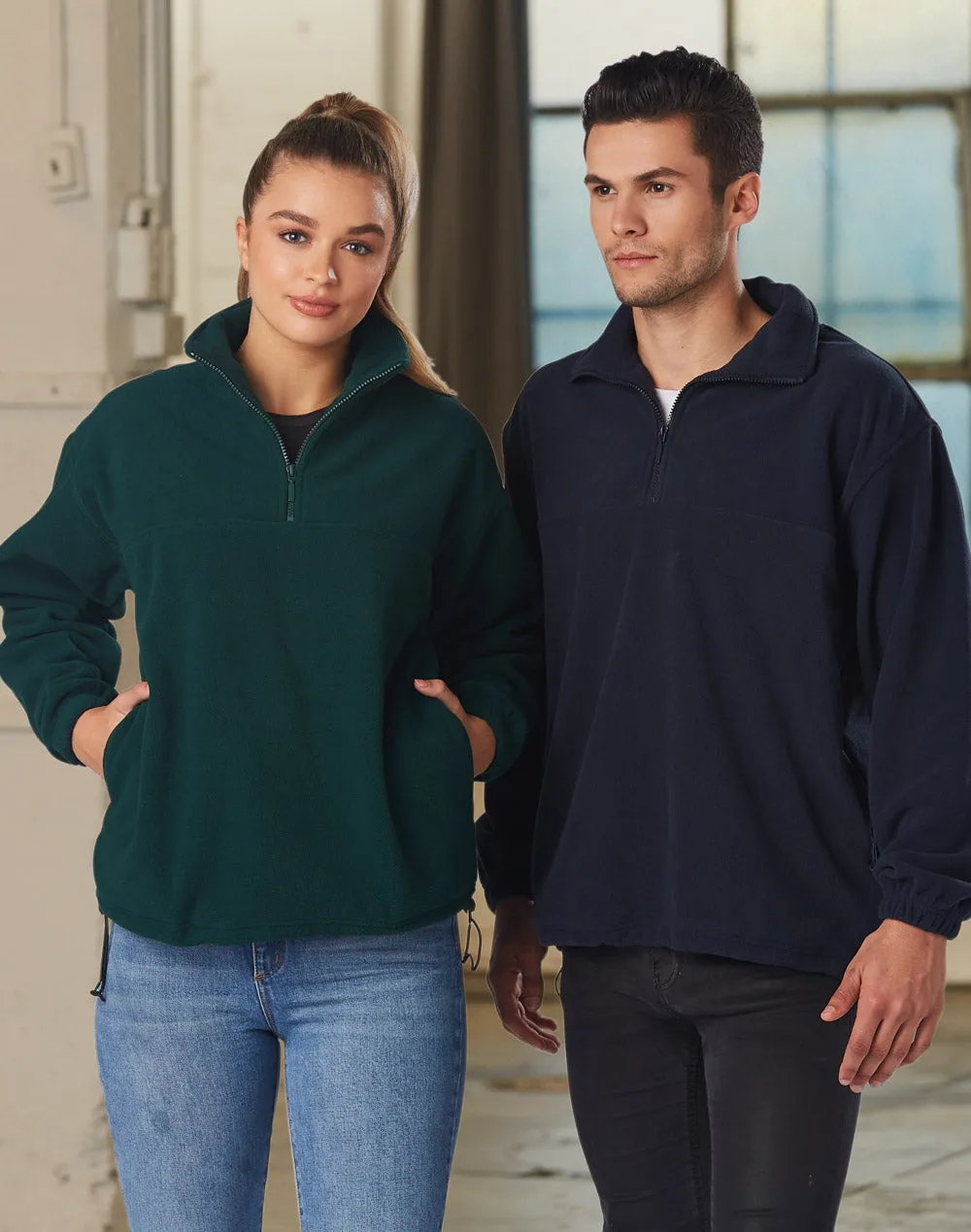 Winning Spirit Unisex' MT Buller Half Zip Polar Fleece Pullover (PF01)