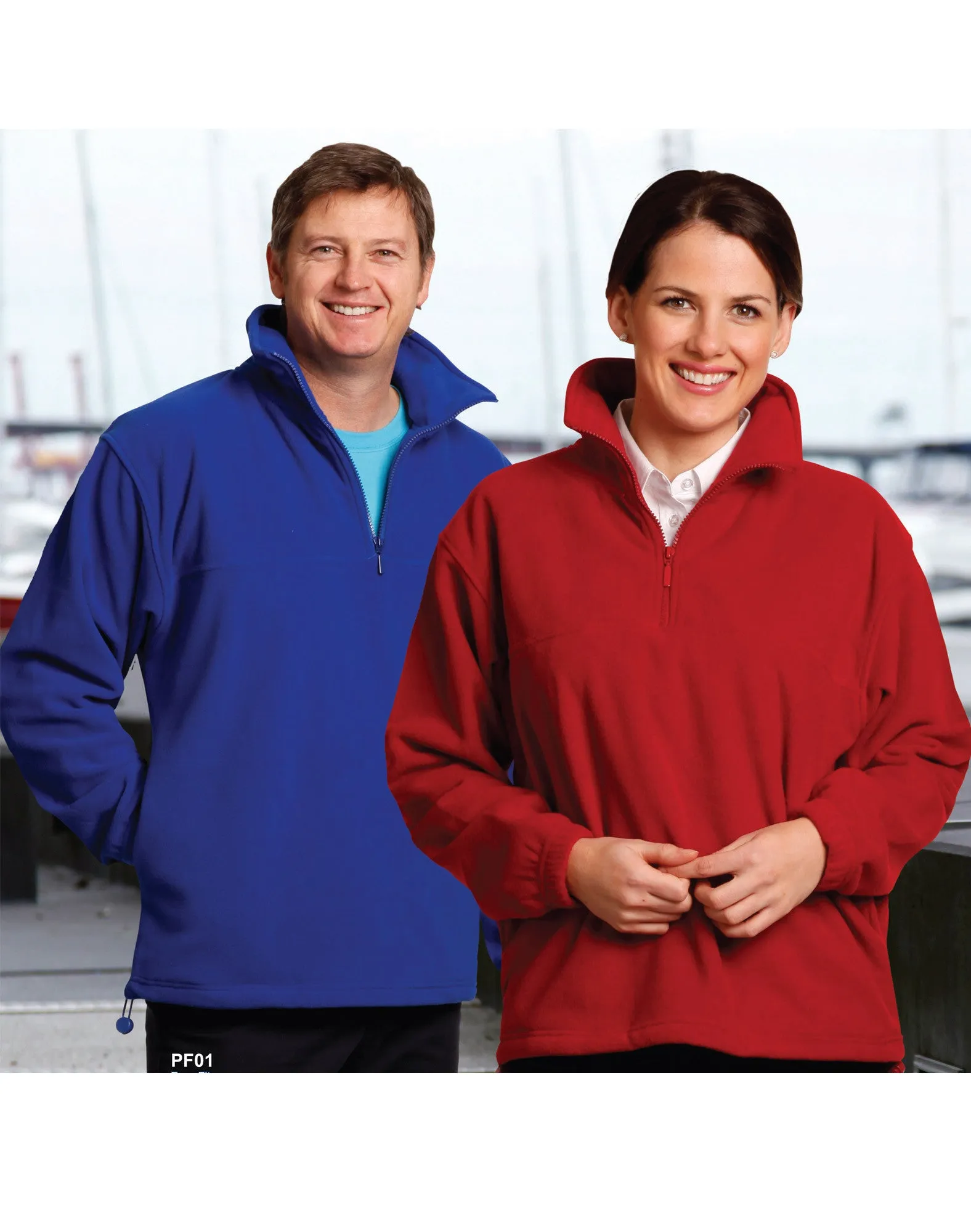 Winning Spirit Unisex' MT Buller Half Zip Polar Fleece Pullover (PF01)