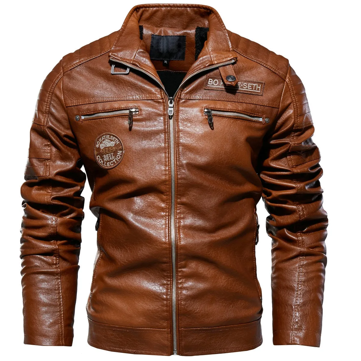 Winter Leather Jacket Men