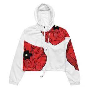 Wizard of Oz - Poppies - Women’s Cropped Windbreaker