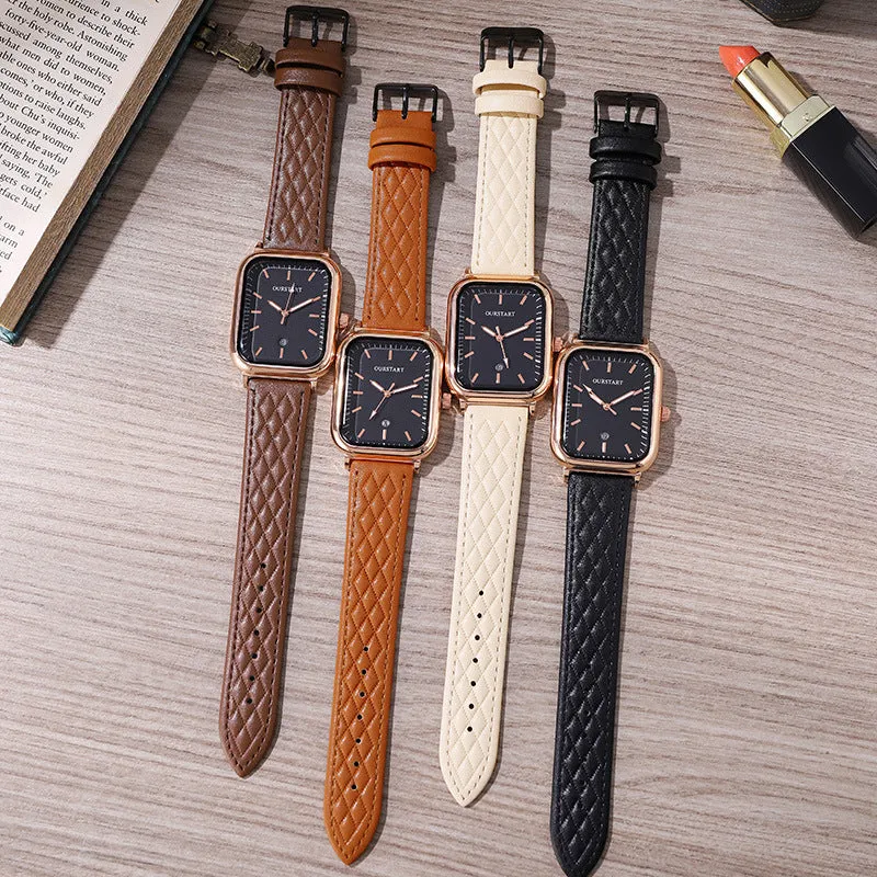 Women Fashion High Quality Wristwatch Quartz Leather Watch 2024 Female Dress Watch Gift Relogio Femininity