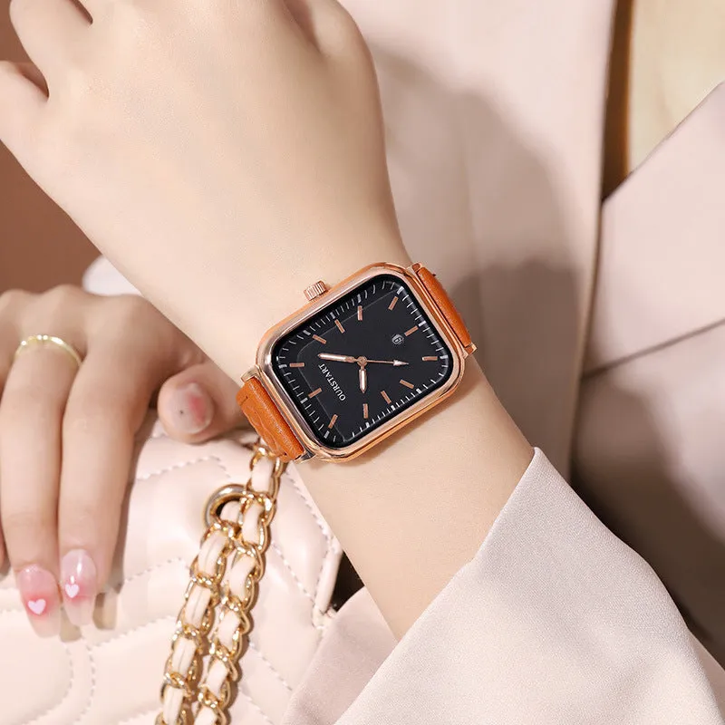 Women Fashion High Quality Wristwatch Quartz Leather Watch 2024 Female Dress Watch Gift Relogio Femininity