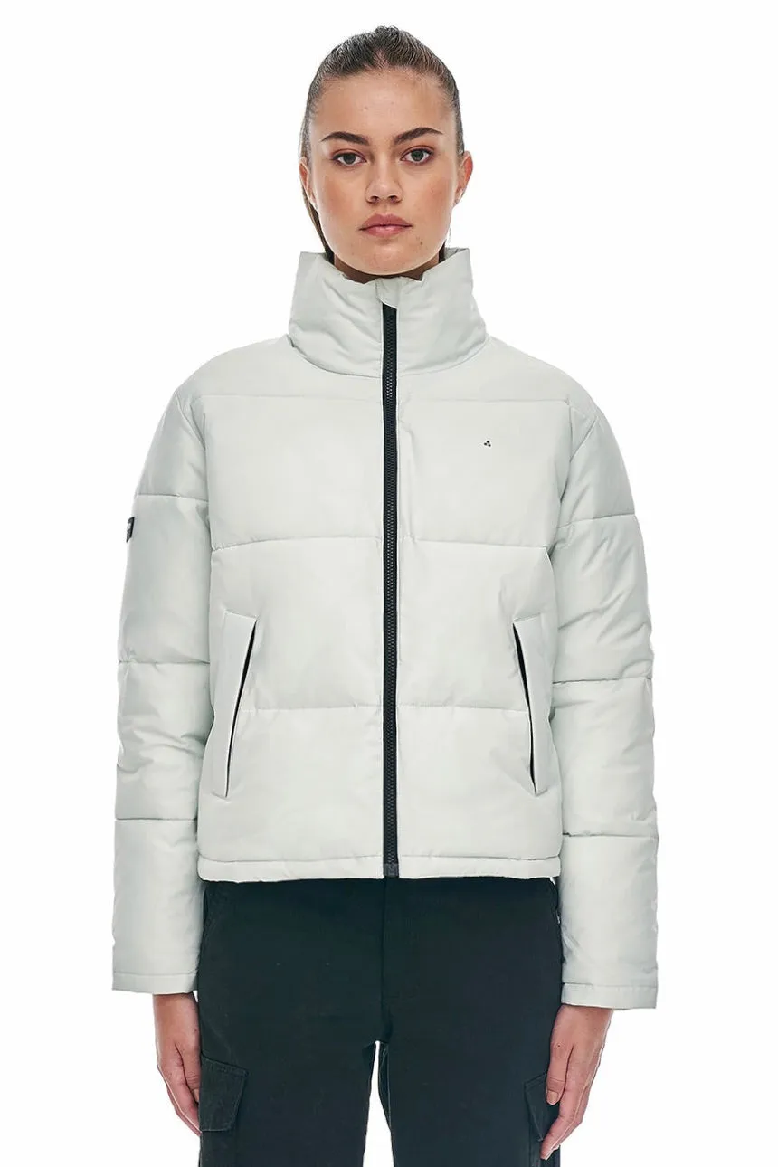 Womens Crisp Mint Box Puffer Jacket