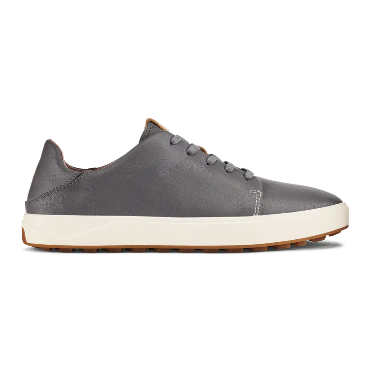 Women's Olukai Wailea Leather Golf Shoes Color: Stone