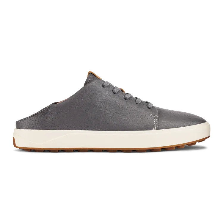 Women's Olukai Wailea Leather Golf Shoes Color: Stone