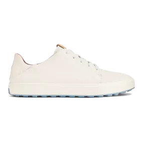 Women's Olukai Wailea Leather Golf Shoes Color: White