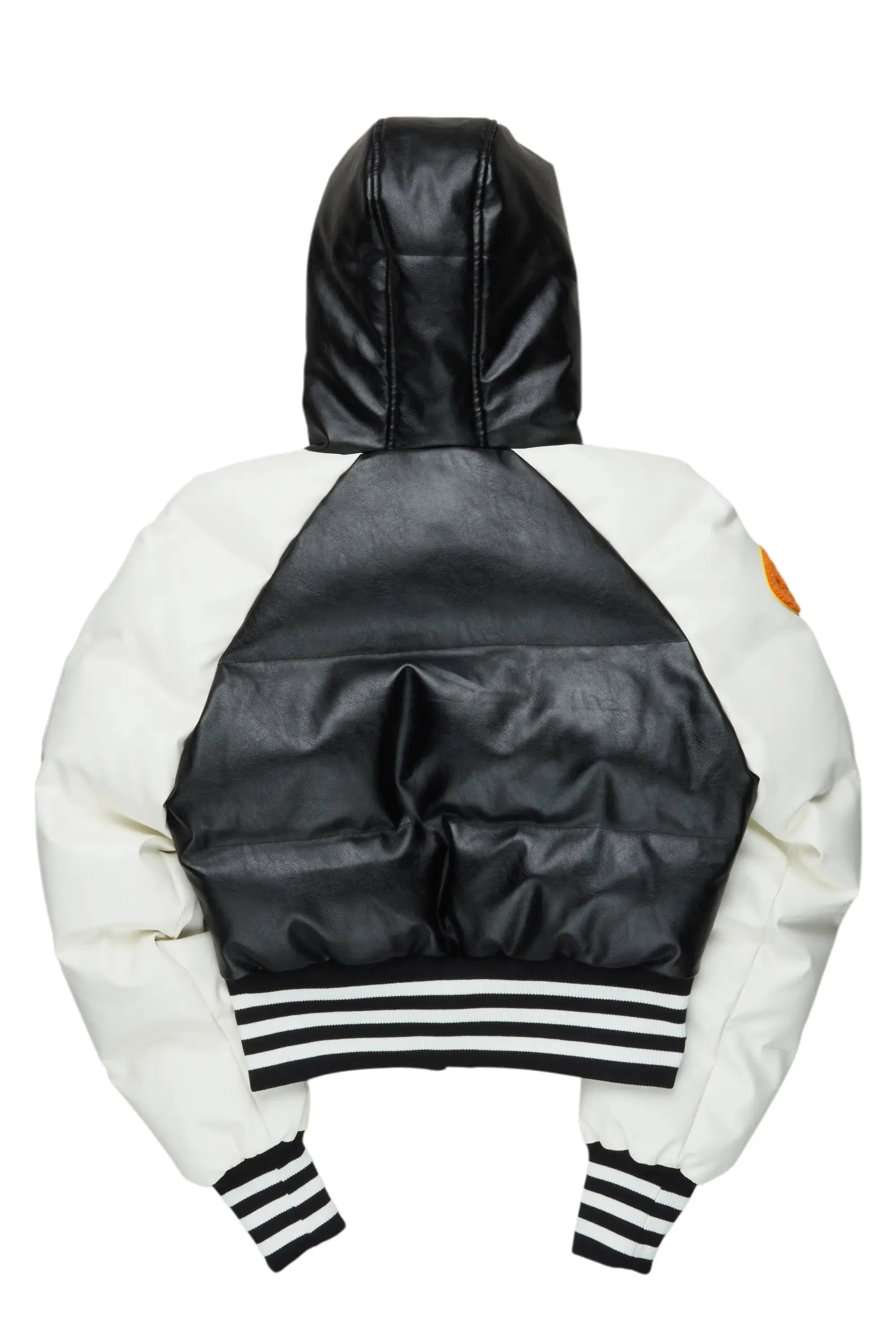 Xamaria Black Crop Puffer Jacket