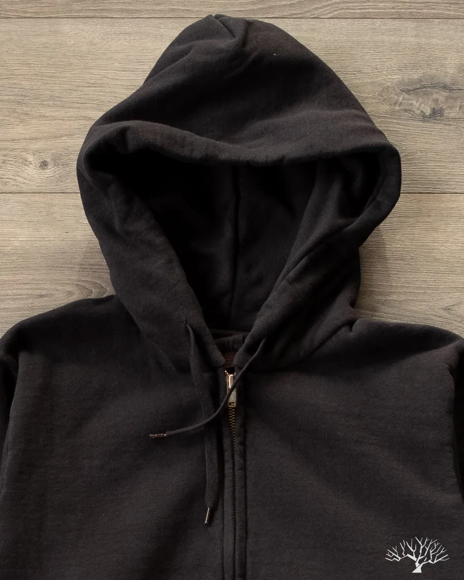 Zip Hoodie Sweatshirt - Black